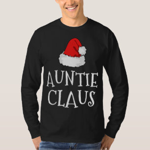 Camiseta Auntie Claus Navidades Gorra Grupo Familiar coinci
