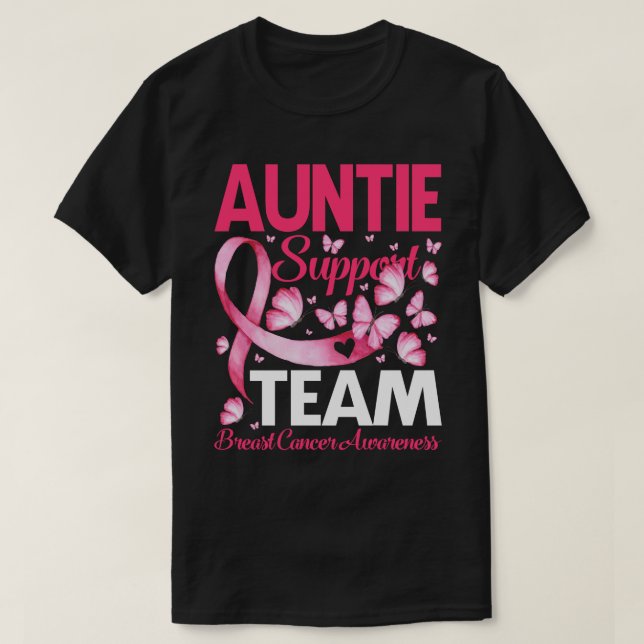 Camiseta AUNTIE Equipo de apoyo regalo Concienciación sobre (Diseño del anverso)