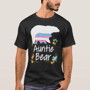 Camiseta Auntie Lgbt Bear Transgender Rainbow Lgbt Gay Lesb