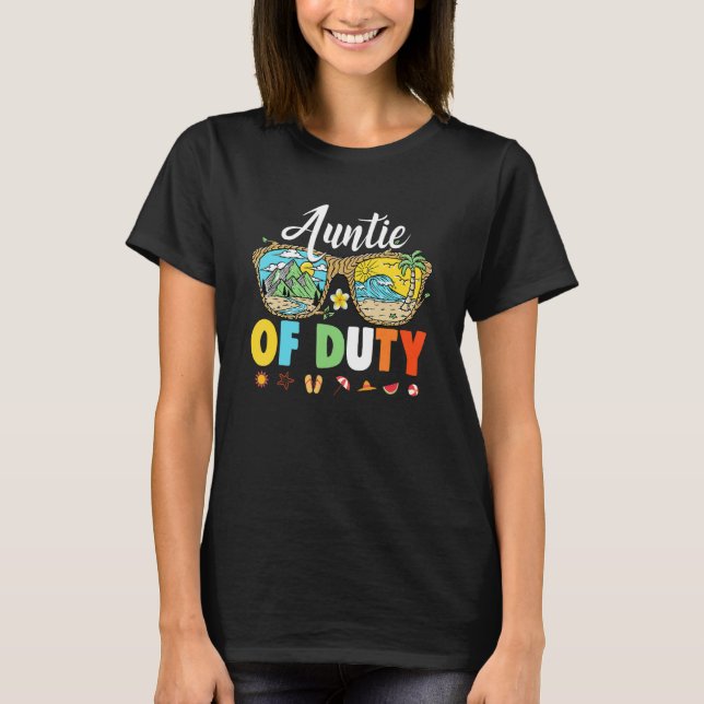 Camiseta Auntie Off Duty Gafas de sol Campi de vacaciones d (Anverso)