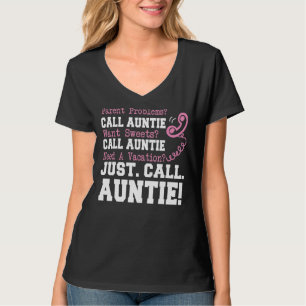 Camiseta Auntie Parent Problem quiere dulces solo llame a l