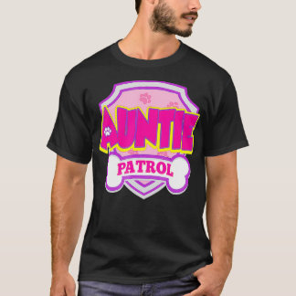 Camiseta Auntie Patrol Dog Funny Gift Fiesta de cumpleaños