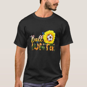 Camiseta Auntie Soccer Softball Sunflower Para Mujeres Mens