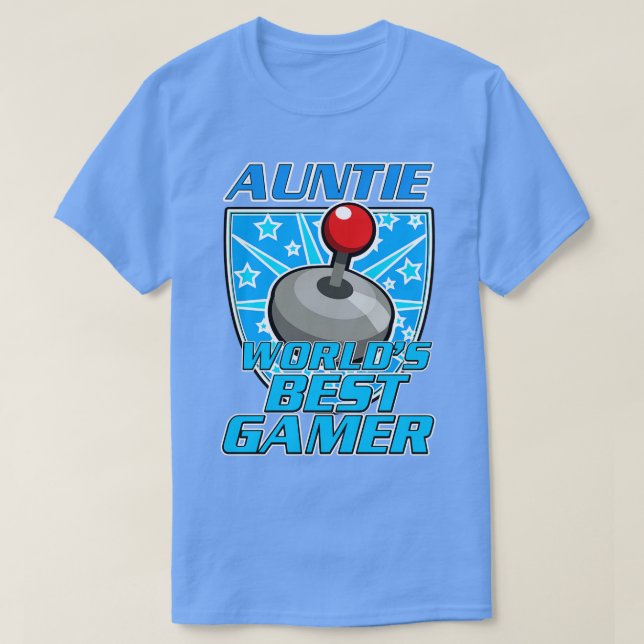 Camiseta Auntie Worlds Best Gamer (Diseño del anverso)