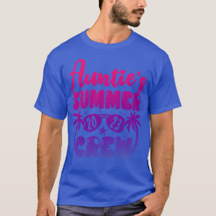Camiseta Aunties Summer Crew 2023 Funny Summer Beach Vacati