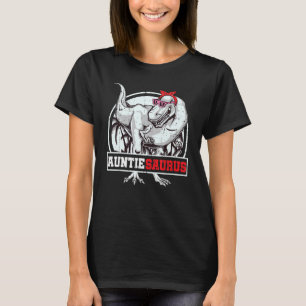 Camiseta Auntiesauro Rex Dinosaur Auntie Saurus Family Mat