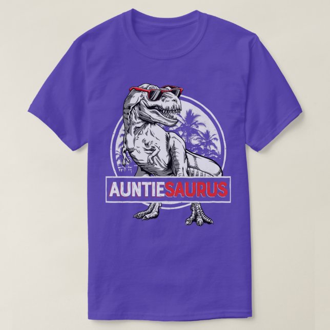 Camiseta Auntiesauro T rex Auntie Saurus Dinosaur (Diseño del anverso)