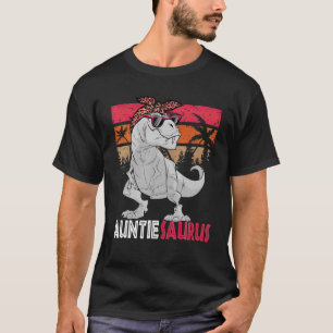 Camiseta Auntiesauro T Rex Dinosaur Auntie Saurus Family M