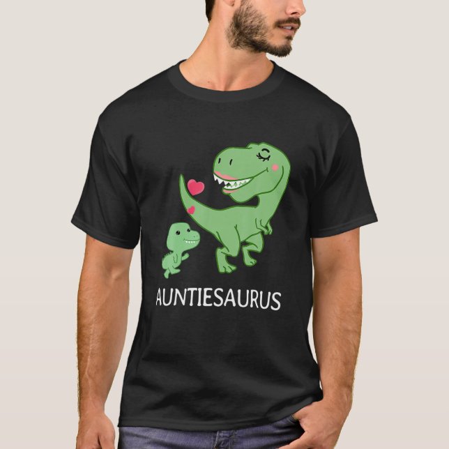 Camiseta Auntiesaurus Rex Dinosaur Auntie Funny's Da (Anverso)