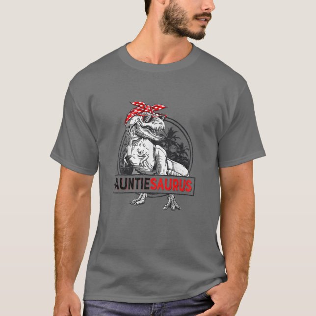 Camiseta Auntiesaurus Rex Dinosaur Dida de madre (Anverso)