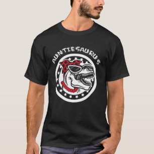 Camiseta Auntiesaurus Rex Dinosaur Para Tía Tía Tía Tía Tía