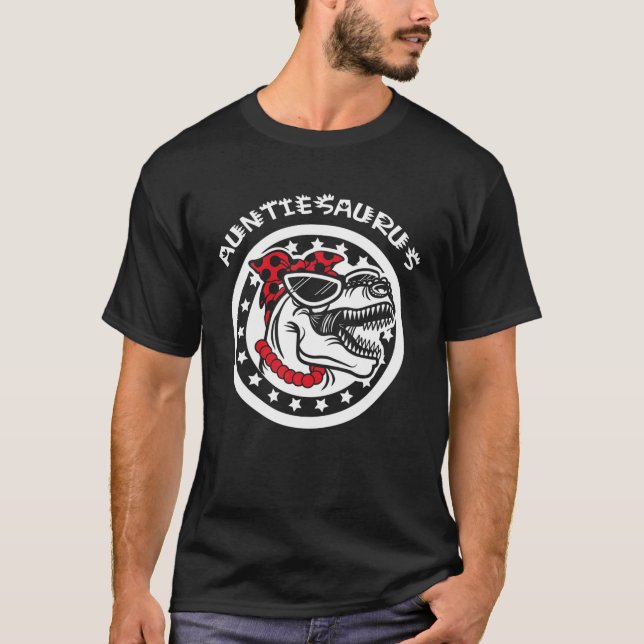 Camiseta Auntiesaurus Rex Dinosaur Para Tía Tía Tía Tía Tía (Anverso)
