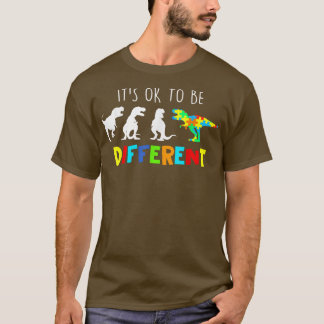 Camiseta Auntiesaurus T Re Dinosaur  It's Ok To Be Differen