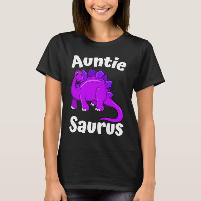 Camiseta Auntsaurus Aunt Dinosaur  Dino (Anverso)