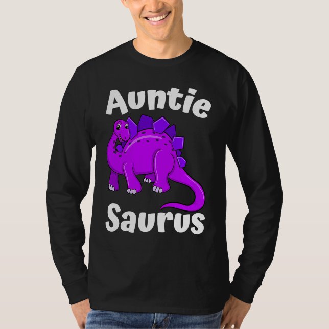 Camiseta Auntsaurus Aunt Dinosaur  Dino (Anverso)