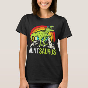 Camiseta Auntsaurus Dinosaur T Rex Tía Saurus Mateo