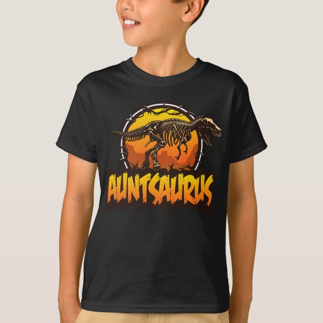 Camiseta Auntsaurus Funny T Rex Dinosaur Tía Saurus (Anverso)