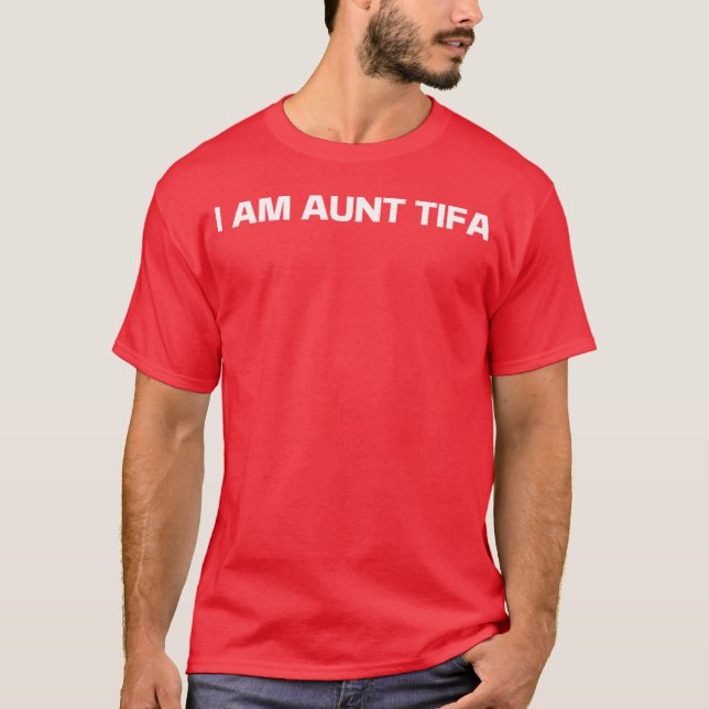 Camiseta AUNTTIFA impresión vintage retro (Anverso)