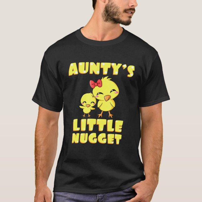 Camiseta Auntys Little Nugget Chicken tía Tita Nuggies Tia (Anverso)