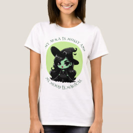 Camiseta Aura de Mossy y Vibe de Bruja Verde de Ánimo Mágic