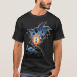 Camiseta Aura de Silueta de Goku Super Saiyajin Azul<br><div class="desc">¡Desata el poder del Super Saiyan Dios Super Saiyan! Esta épica obra de arte digital presenta a Goku en su icónica forma de Super Saiyan Azul como una poderosa silueta brillante. Rodeado de una aura azul radiante, energía chispeante, escombros flotantes y olas del océano que chocan, este diseño captura la...</div>