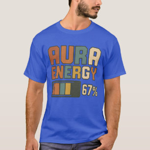 Camiseta Aura Energy 67 Meme Gracioso Gen Alpha Jerga Retro
