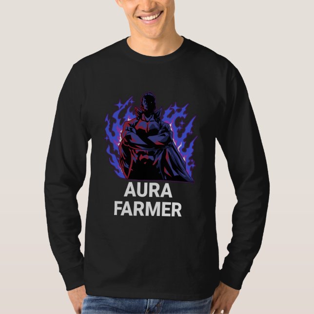 Camiseta Aura Farmer Cool Anime Super Hero (Anverso)