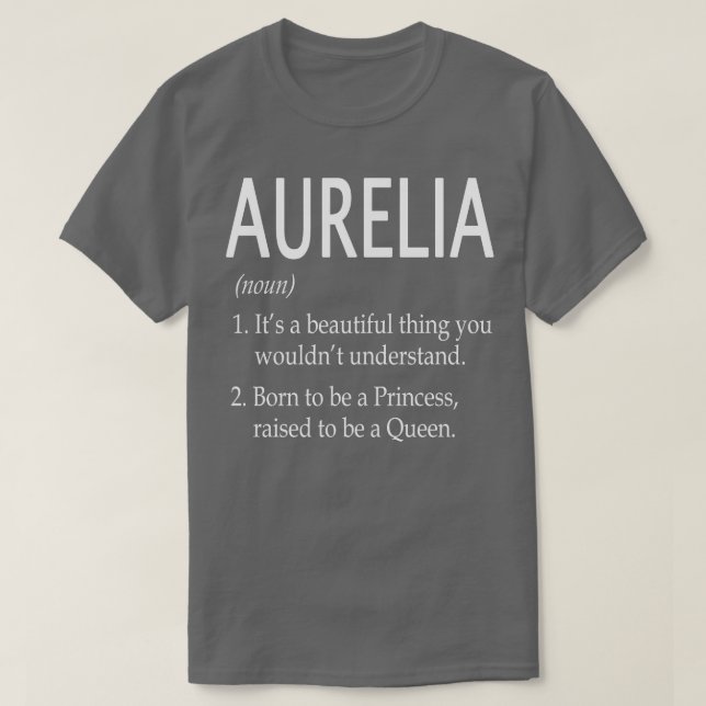 Camiseta Aurelia Name Gift (Diseño del anverso)