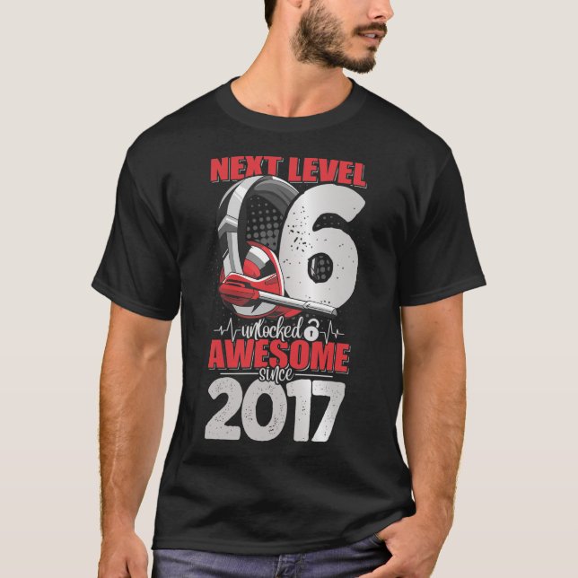 Camiseta Auricular de Next Level Desbloqueado de 6 años de  (Anverso)