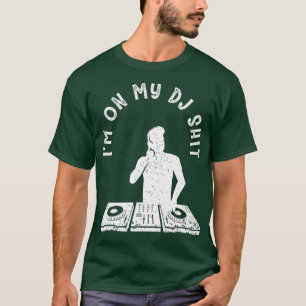 Camiseta Auricular del mezclador de memes de jockey de disc