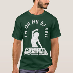 Camiseta Auricular del mezclador de memes de jockey de disc
