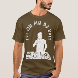 Camiseta Auricular del mezclador de memes de jockey de disc