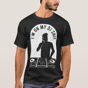 Camiseta Auricular del mezclador de memes de jockey de disc
