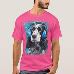 Camiseta Auricular Rave Edm Perro Springer Spaniel Inglés