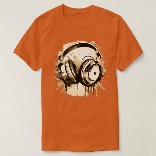 Camiseta Auriculares (Diseño del anverso)