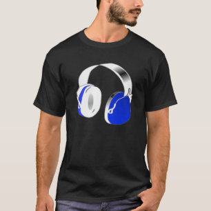 Camiseta Auriculares azules