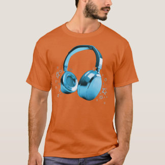 Camiseta Auriculares azules