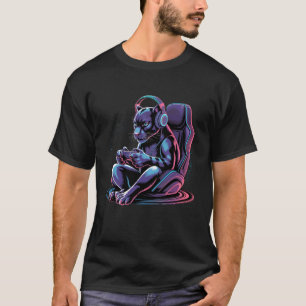 Camiseta Auriculares Black Panther Controlador de videojueg