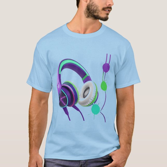 Camiseta Auriculares Circumaurales Vibrantes (Anverso)