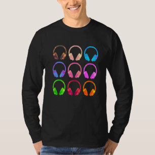Camiseta Auriculares Collage Disk Jockey & Music