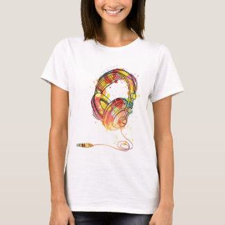 Camiseta Auriculares con cable multicolores
