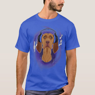 Camiseta Auriculares con DJ de Music Lover I Cuido Vizsla