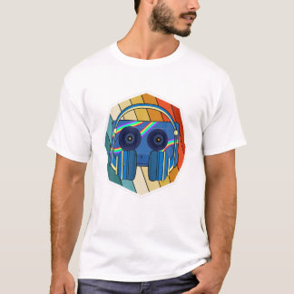 Camiseta Auriculares con encanto de música de los años 80 R