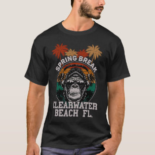 Camiseta Auriculares con gorila de la playa de aguas residu