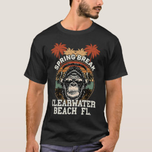 Camiseta Auriculares con gorila de la playa de aguas residu