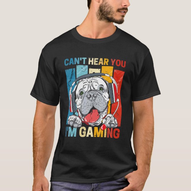 Camiseta Auriculares con micrófono para los perros no te pu (Anverso)