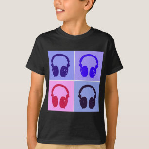 Camiseta Auriculares de arte pop