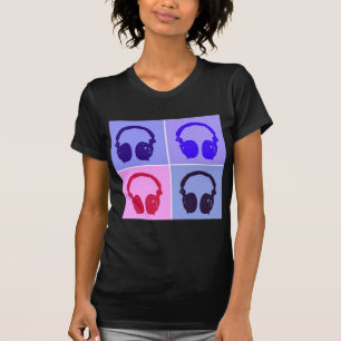 Camiseta Auriculares de arte pop