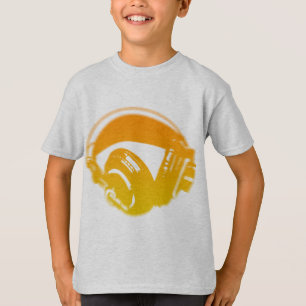 Camiseta Auriculares de DJ - disc jockey DJing de la músic