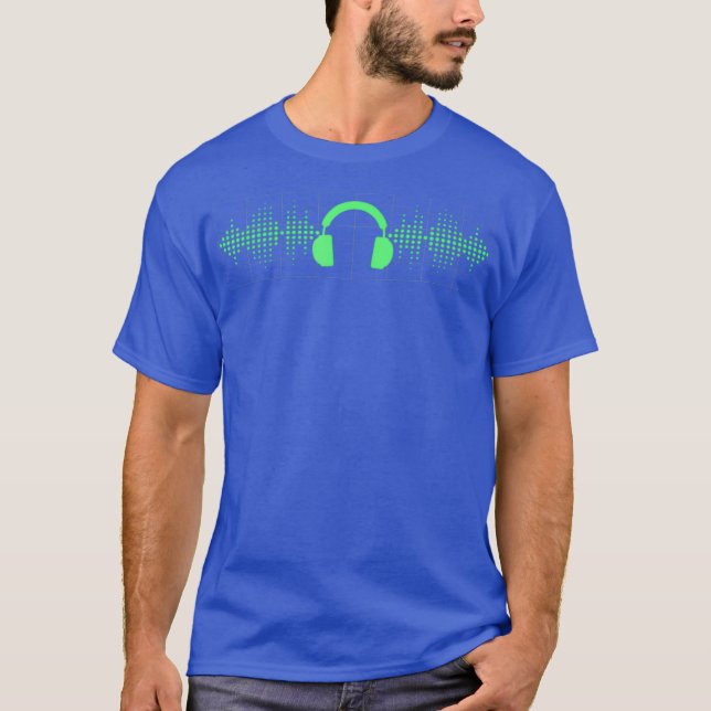 Camiseta Auriculares De Ingeniería De Audio Para Audiofilia (Anverso)